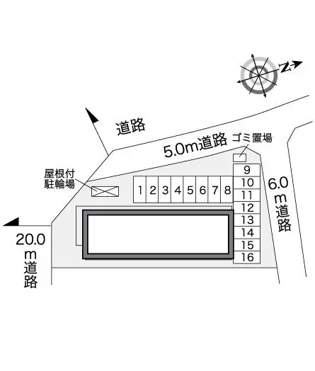 ★手数料０円★四日市市本郷町　月極駐車場（LP）